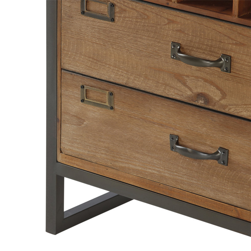 Williston Finley 15 Bottle Floor Wine Bottle & Glass Rack in